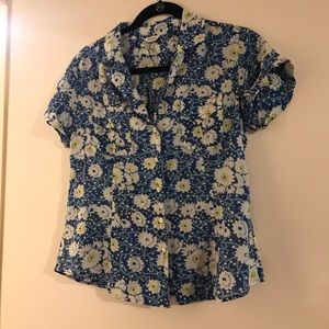 Fossil Retro Style Button Up Top